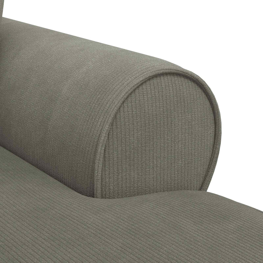 Chaise Lounge Met Rok Met Kussen 91 X 157 X 91 Cm Lichtgrijs