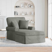 Chaise lounge 91x157x91 cm lichtgrijs