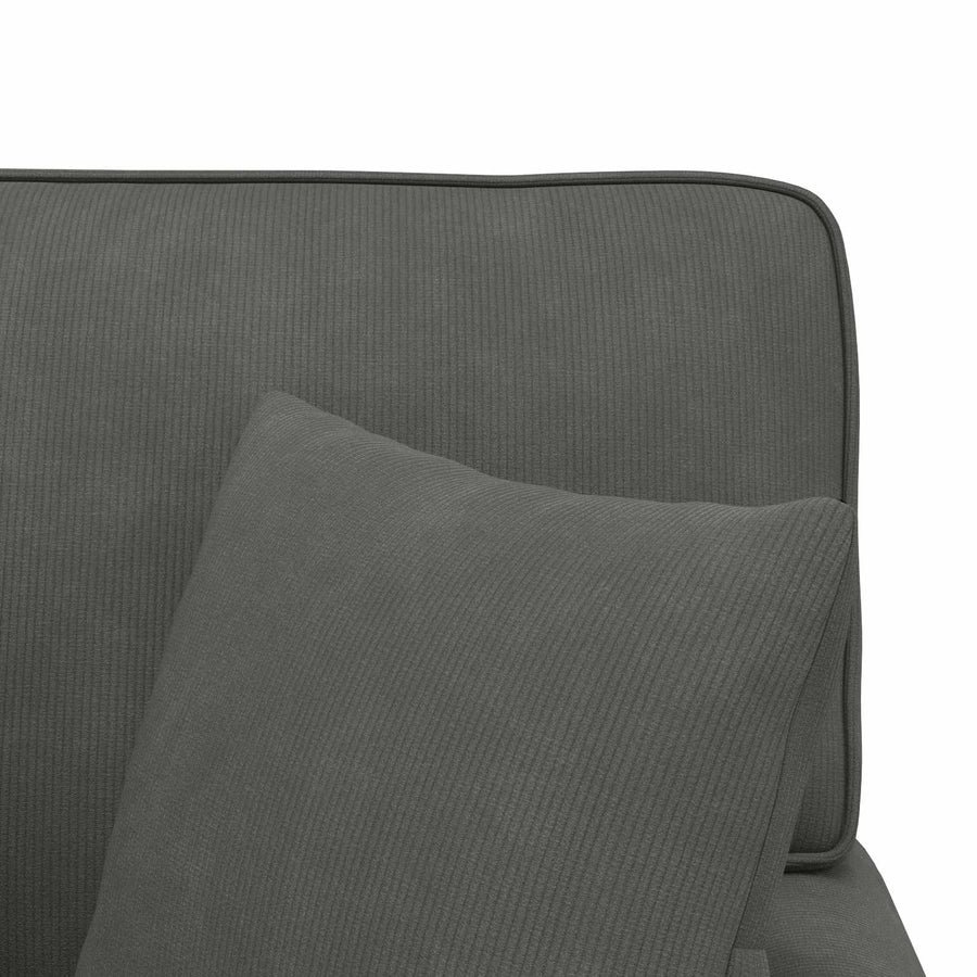 Chaise Lounge Met Rok Met Kussen 91 X 157 X 91 Cm Donkergrijs