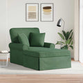 Chaise Lounge met Rok met kussen 3 pcs Jungle Groen Katoen Stof