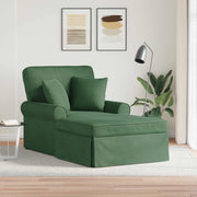 Chaise lounge 91x157x91 cm jungle groen met kussen