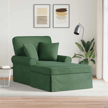 Chaise Lounge Met Rok Met Kussen 91 X 157 X 91 Cm Jungle groen