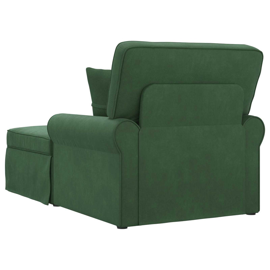 Chaise Lounge Met Rok Met Kussen 91 X 157 X 91 Cm Jungle groen
