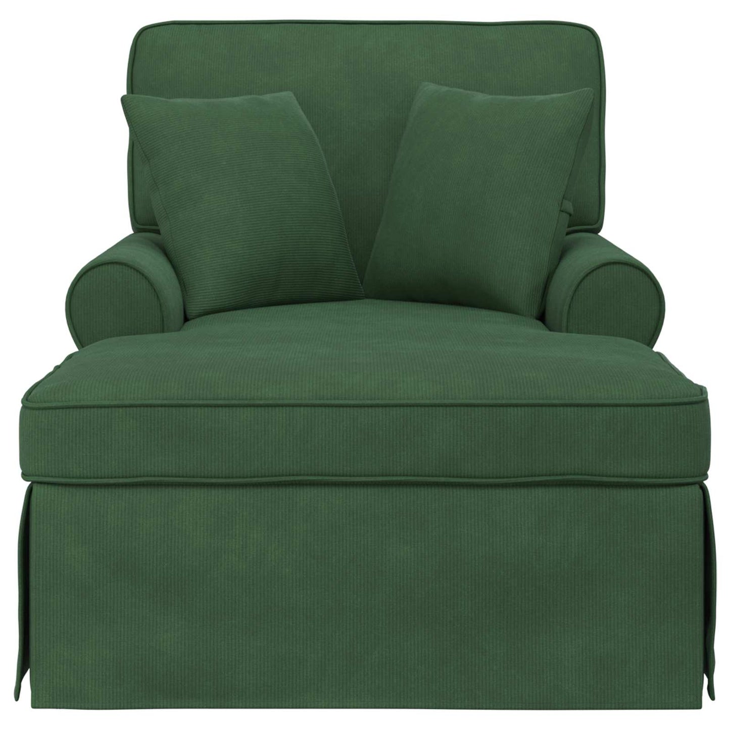 Chaise Lounge Met Rok Met Kussen 91 X 157 X 91 Cm Jungle groen
