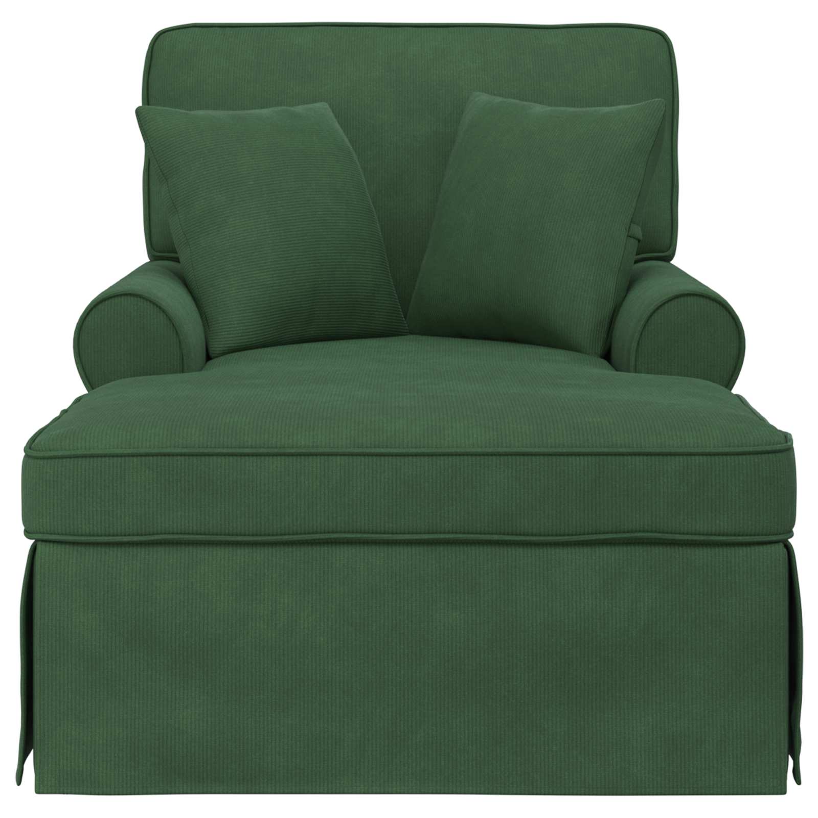 Chaise Lounge Met Rok Met Kussen 91 X 157 X 91 Cm Jungle groen