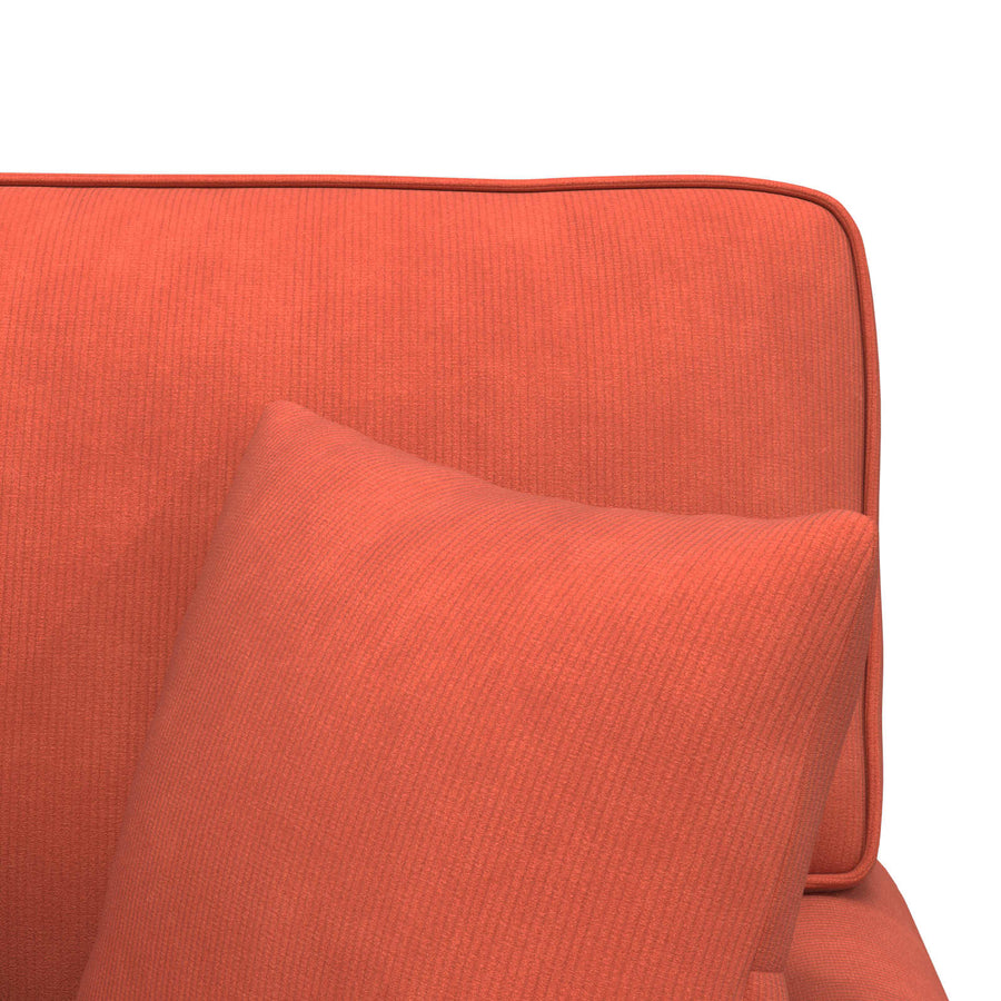 Chaise Lounge Met Rok Met Kussen 91 X 157 X 91 Cm Rood-oranje