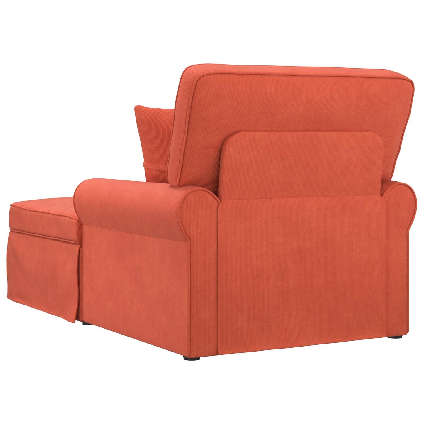 Chaise Lounge Met Rok Met Kussen 91 X 157 X 91 Cm Rood-oranje