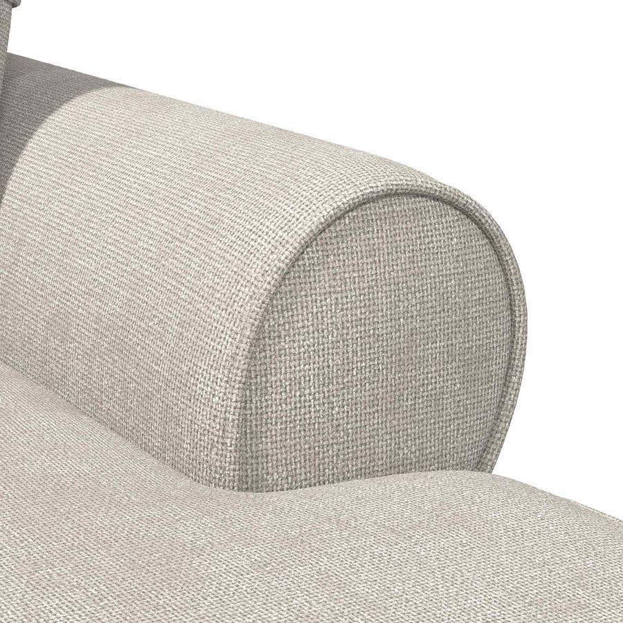 Chaise Lounge met Rok Crèmekleurig 157 x 91 x 91 cm ARES