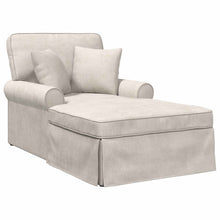 Chaise Lounge met Rok Crèmekleurig 157 x 91 x 91 cm ARES
