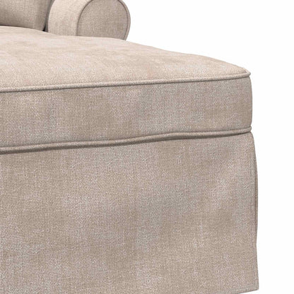 Chaise Lounge met Rok met kussen Beige 157 x 91 x 91 cm ARES