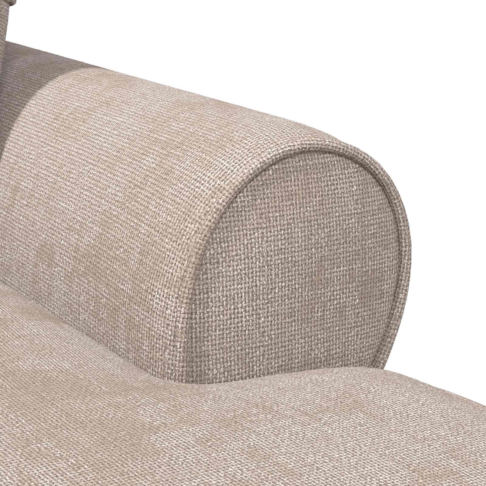 Chaise Lounge met Rok met kussen Beige 157 x 91 x 91 cm ARES