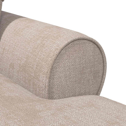 Chaise Lounge met Rok met kussen Beige 157 x 91 x 91 cm ARES