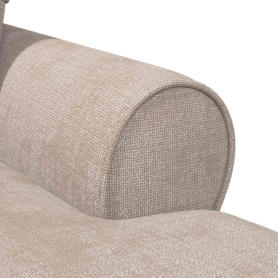 Chaise Lounge met Rok met kussen Beige 157 x 91 x 91 cm ARES