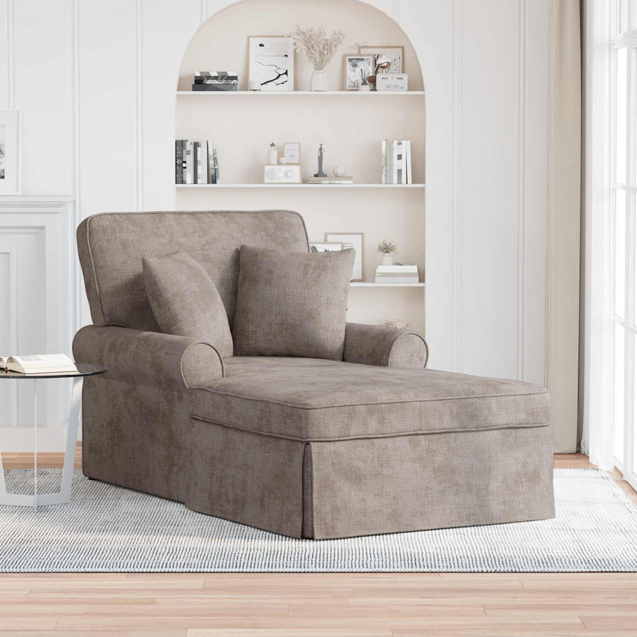 Chaise Lounge met Rok met kussen Zand 157 x 91 x 91 cm ARES
