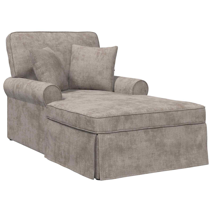 Chaise Lounge met Rok met kussen Zand 157 x 91 x 91 cm ARES
