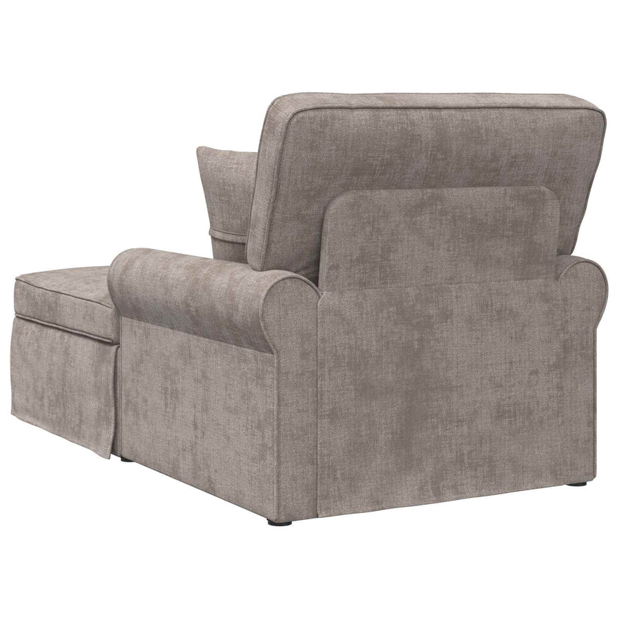 Chaise Lounge met Rok met kussen Zand 157 x 91 x 91 cm ARES