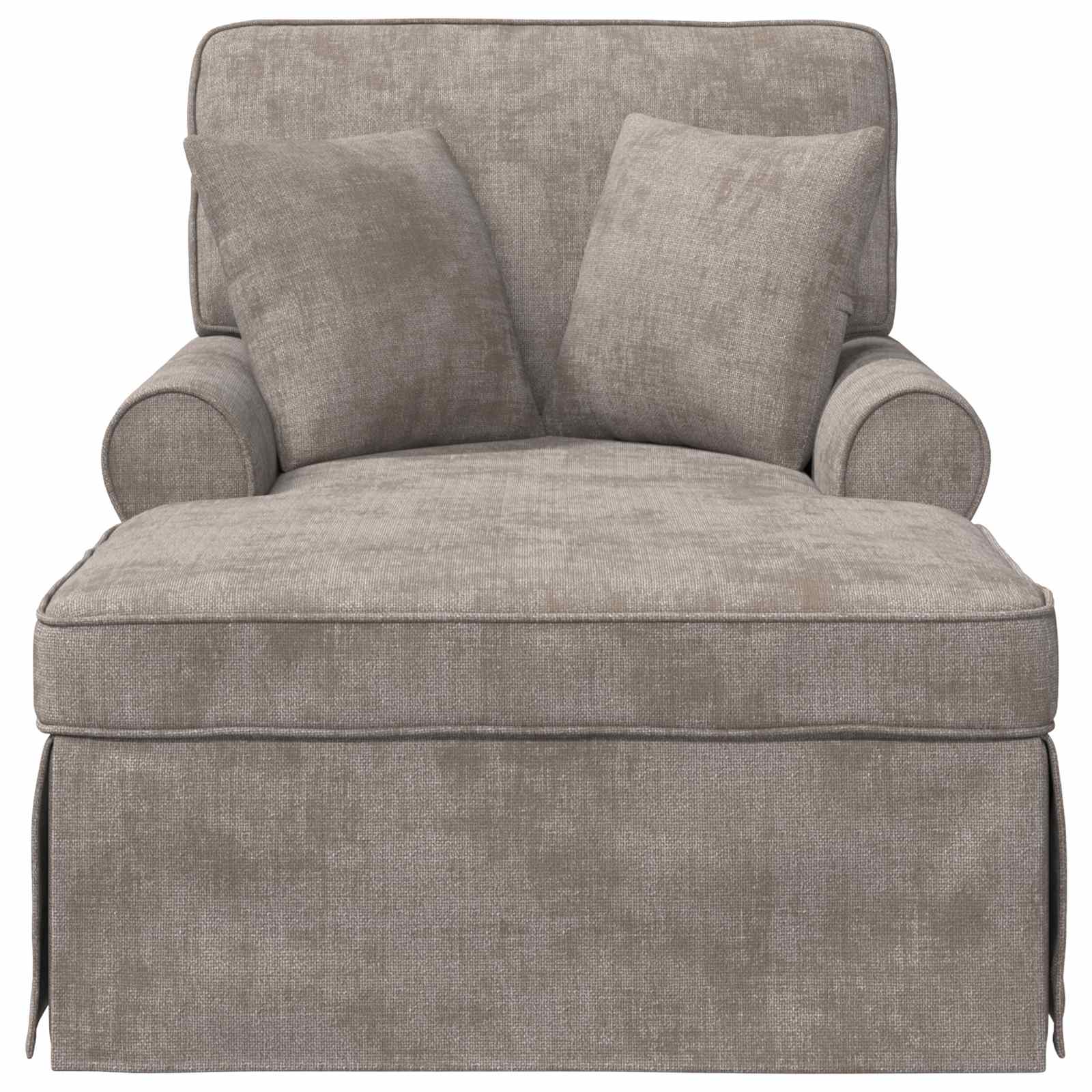 Chaise Lounge met Rok met kussen Zand 157 x 91 x 91 cm ARES