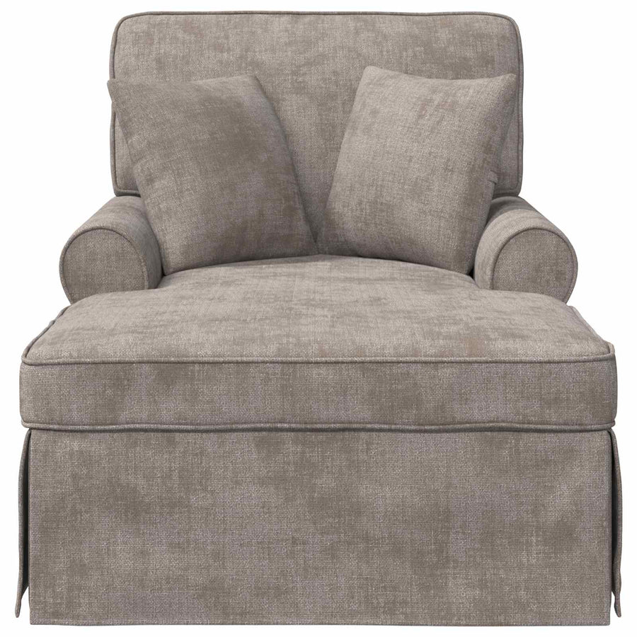 Chaise Lounge met Rok met kussen Zand 157 x 91 x 91 cm ARES