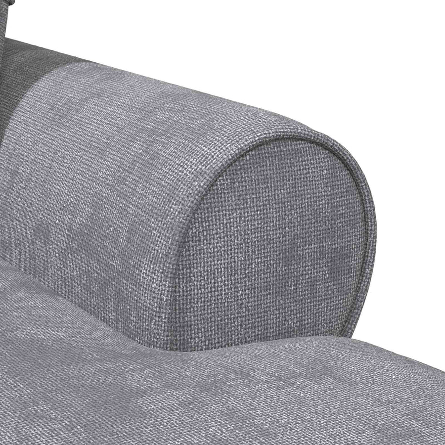 Chaise Lounge met Rok Lichtgrijs 157 x 91 x 91 cm ARES