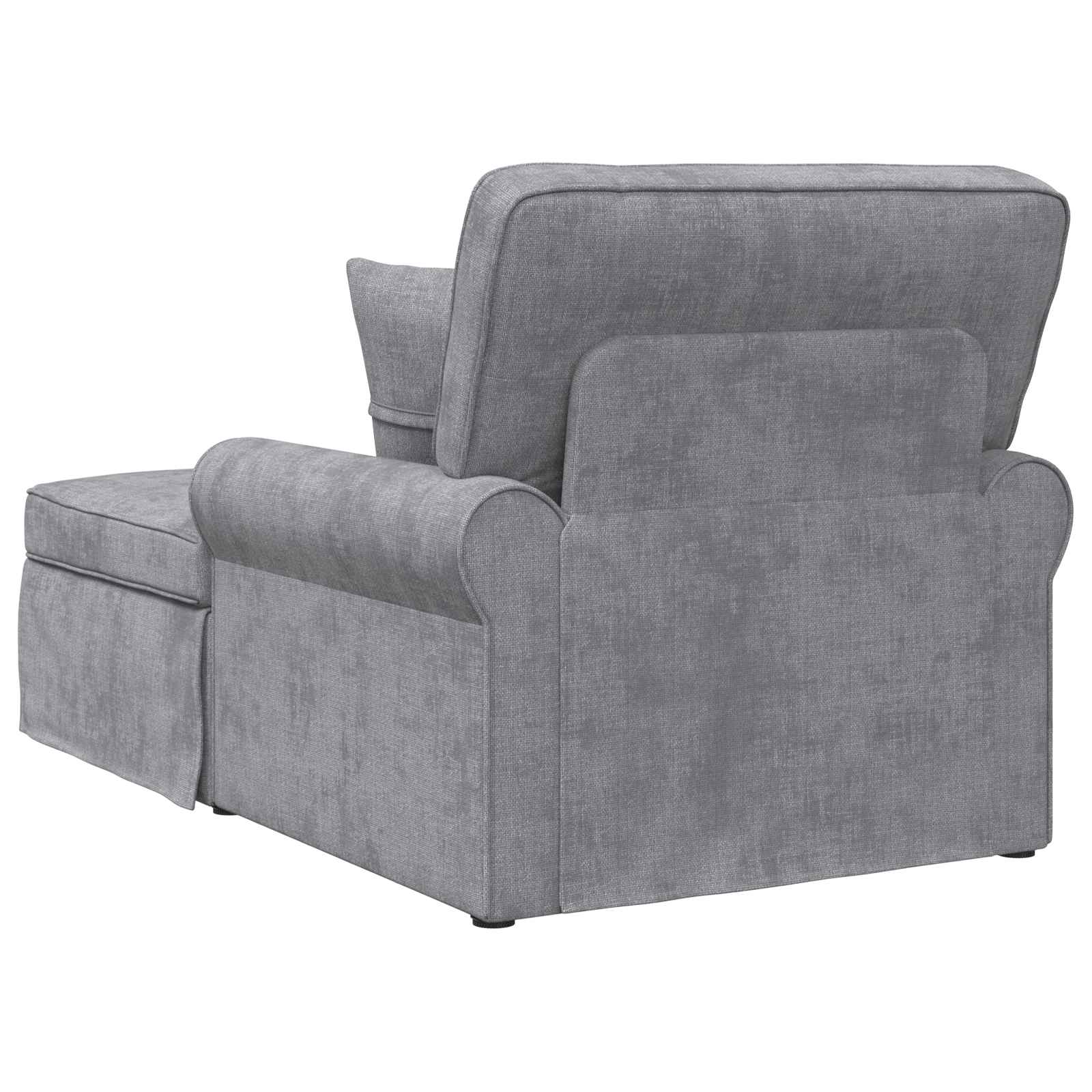Chaise Lounge met Rok Lichtgrijs 157 x 91 x 91 cm ARES