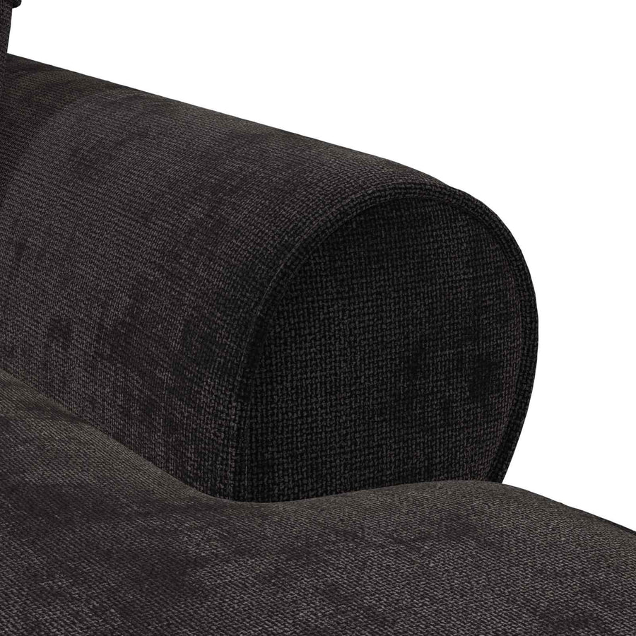 Chaise Lounge met Rok met kussen Zwart 157 x 91 x 91 cm ARES