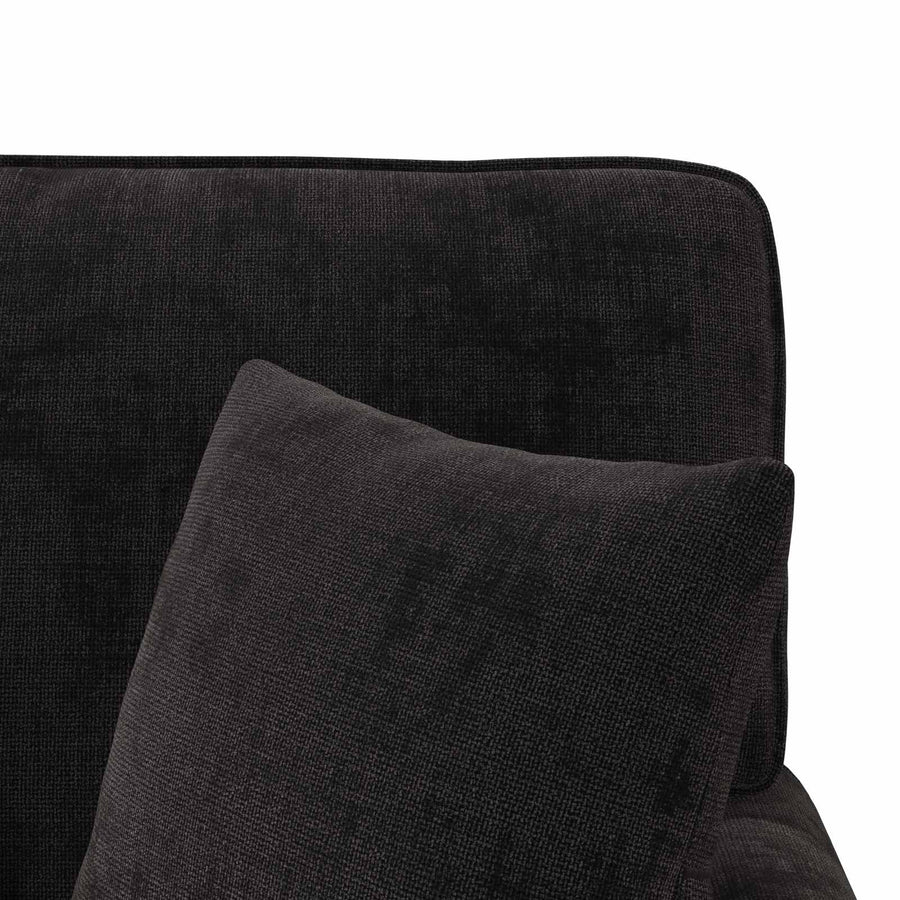 Chaise Lounge met Rok met kussen Zwart 157 x 91 x 91 cm ARES