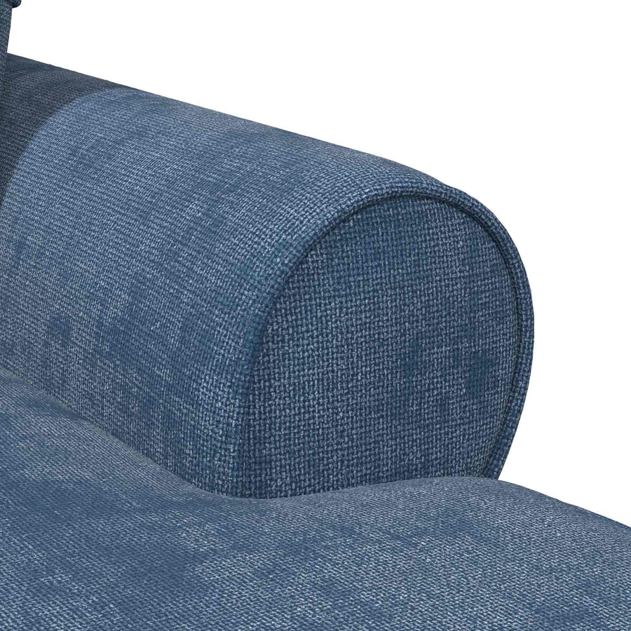Chaise Lounge met Rok met kussen Blauw 157 x 91 x 91 cm ARES