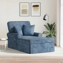 Chaise Lounge met Rok met kussen Blauw 157 x 91 x 91 cm ARES