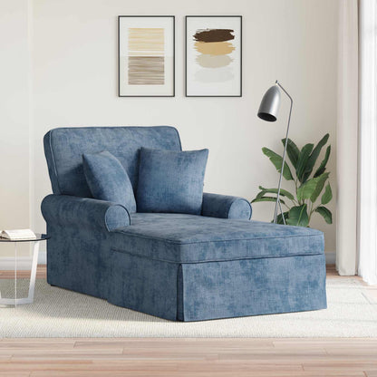 Chaise Lounge met Rok met kussen Blauw 157 x 91 x 91 cm ARES