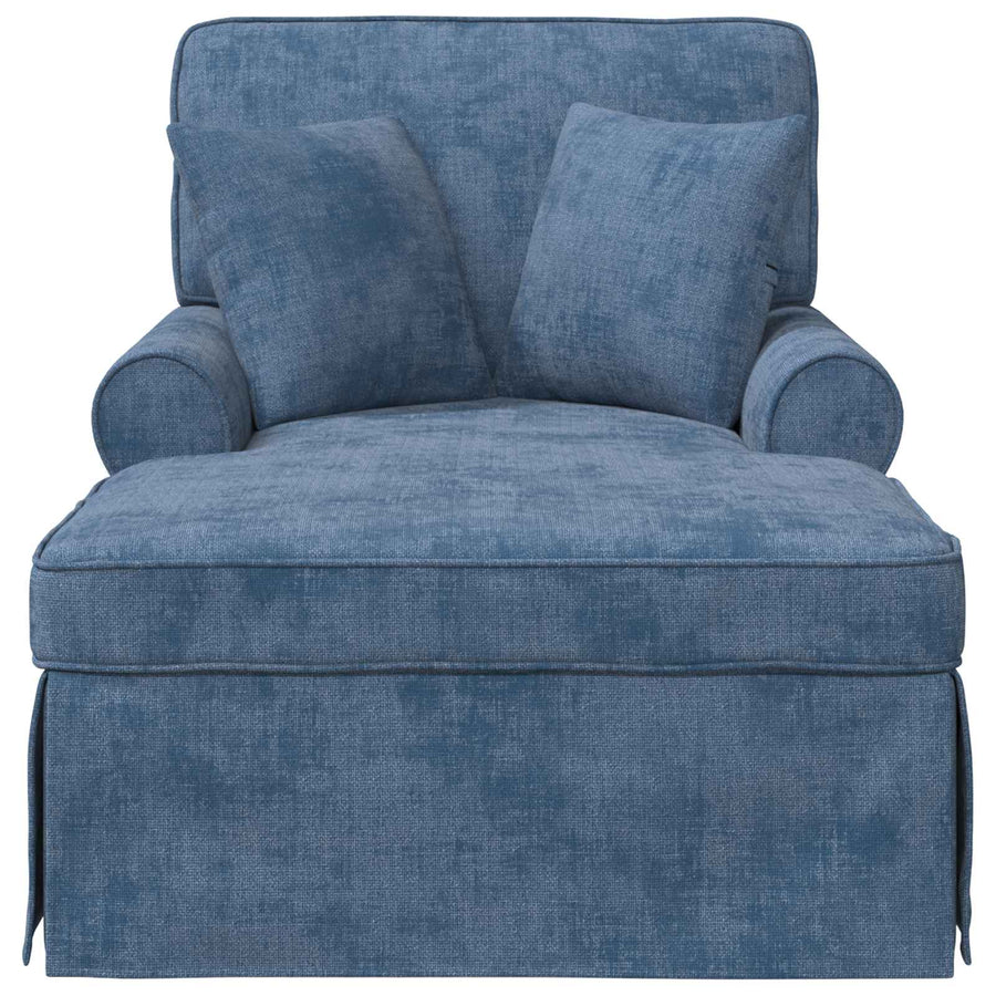 Chaise Lounge met Rok met kussen Blauw 157 x 91 x 91 cm ARES