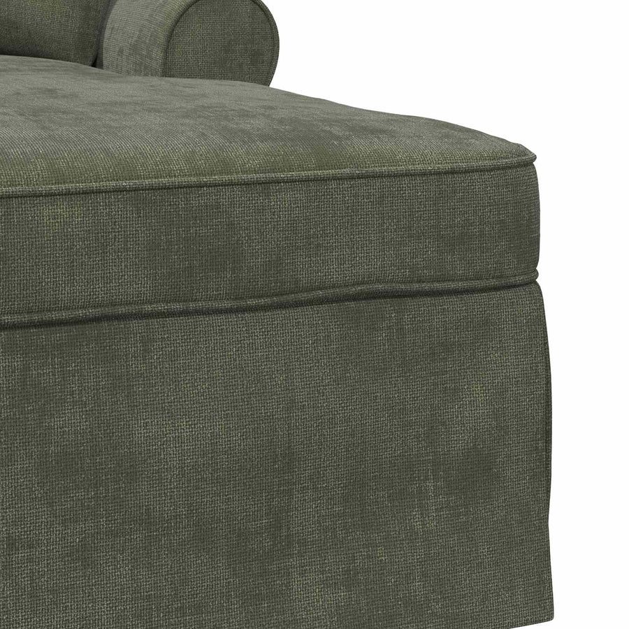 Chaise Lounge met Rok met kussen Groen 157 x 91 x 91 cm ARES