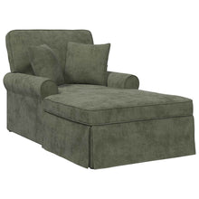 Chaise Lounge met Rok met kussen Groen 157 x 91 x 91 cm ARES