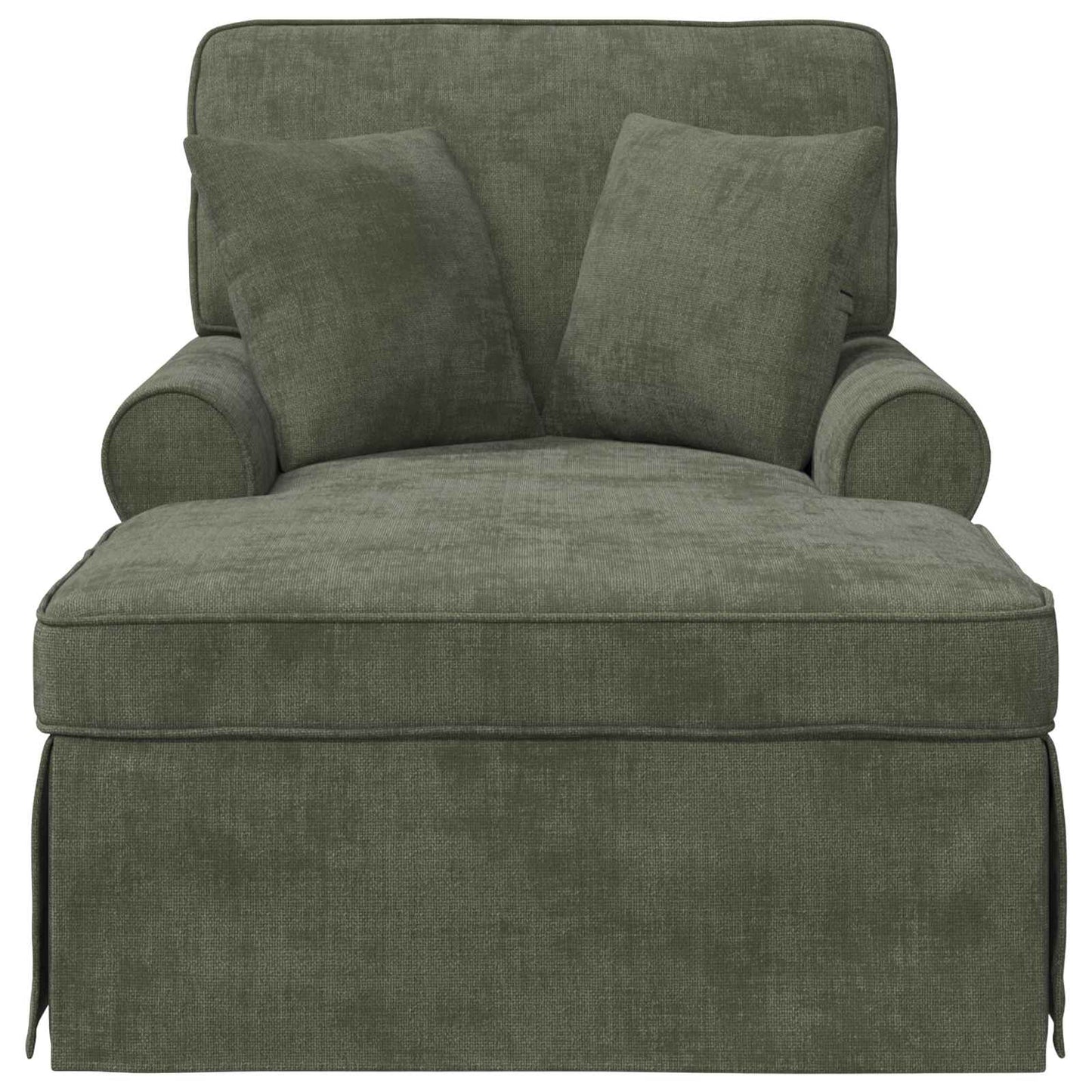 Chaise Lounge met Rok met kussen Groen 157 x 91 x 91 cm ARES