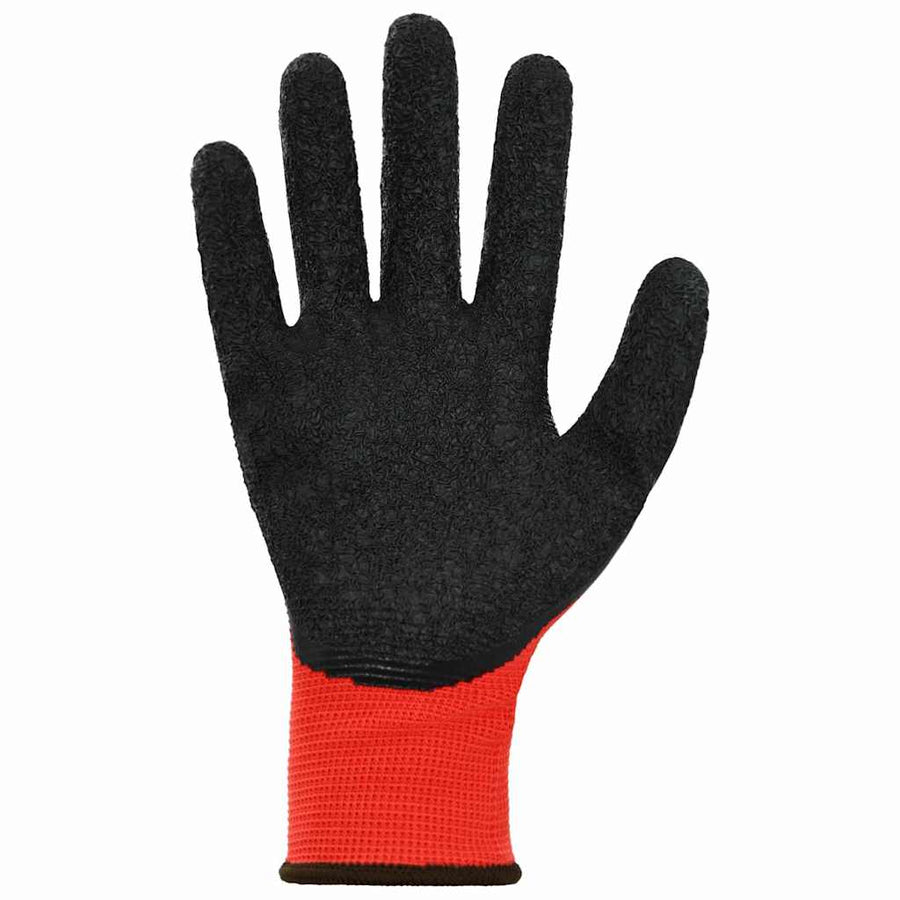 Werkhandschoenen 24 pcs Rood en Zwart 8 / m Latexcoating