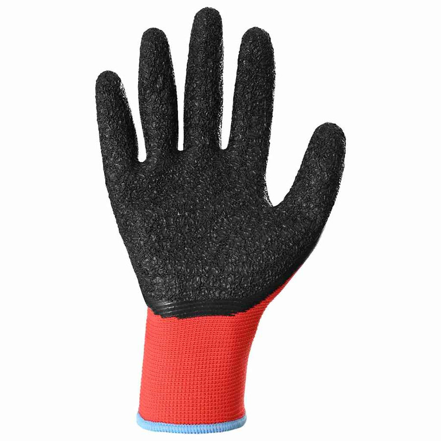Werkhandschoenen 24 pcs Rood en Zwart 9 / l Latexcoating