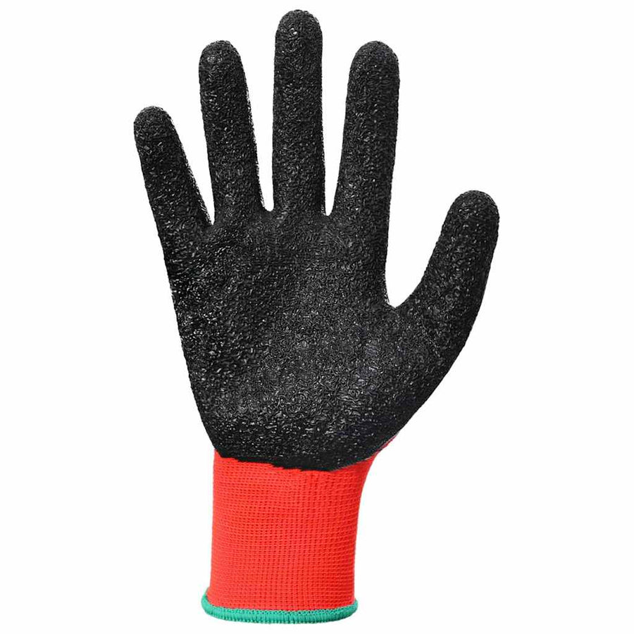 Werkhandschoenen 24 pcs Rood en Zwart 11 / XXL Latexcoating