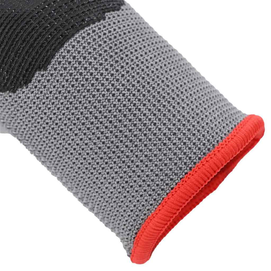 Werkhandschoenen 24 pcs Grijs en zwart 7 / S Polyester