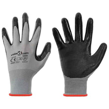 Werkhandschoenen 24 pcs Grijs en zwart 7 / S Polyester