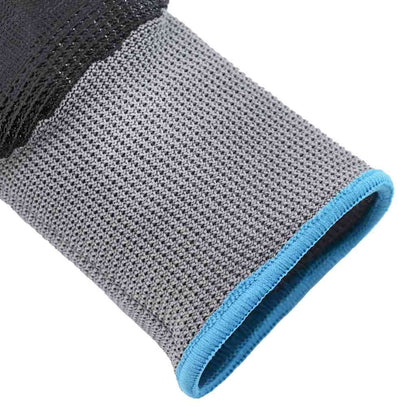 Werkhandschoenen 12 pcs Grijs en zwart 9 / l Polyester
