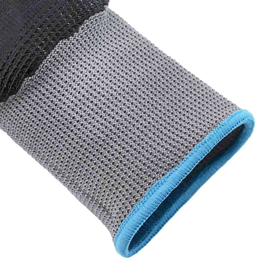 Werkhandschoenen 12 pcs Grijs en zwart 9 / l Polyester