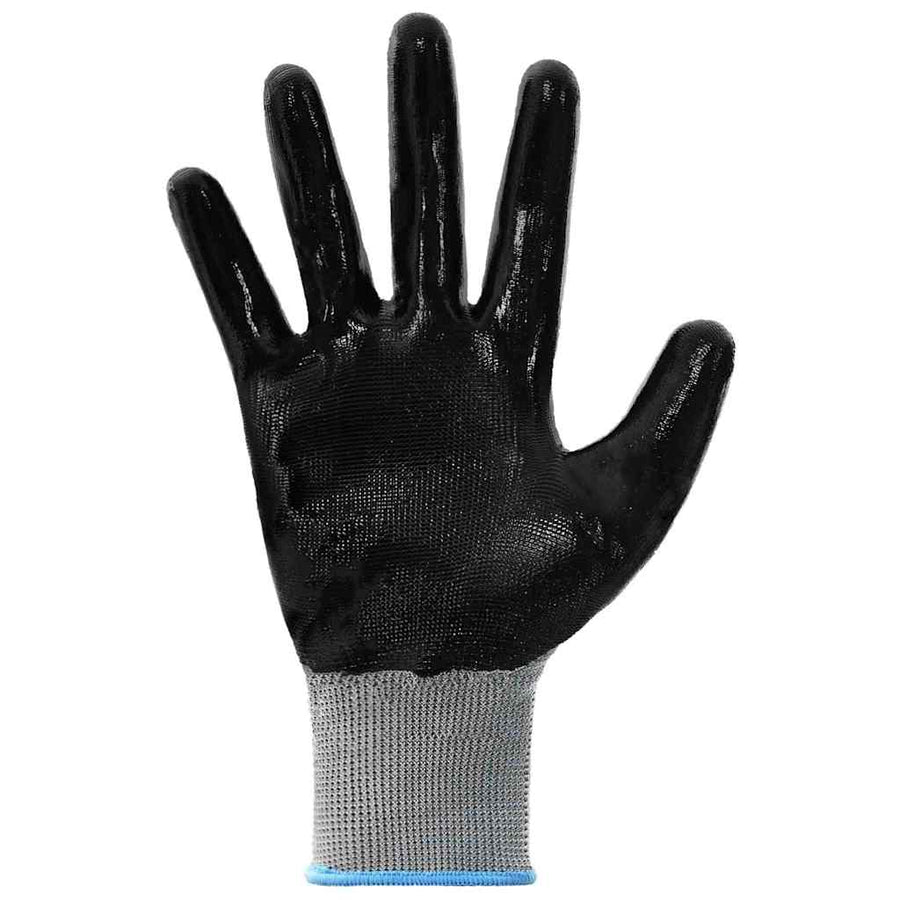 Werkhandschoenen 12 pcs Grijs en zwart 9 / l Polyester