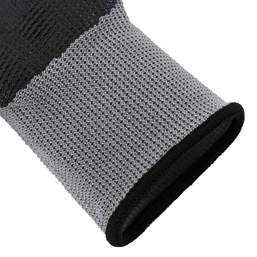 Werkhandschoenen 12 pcs Grijs en zwart 10 / xl Polyester