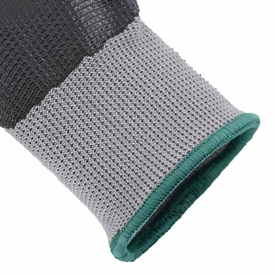 Werkhandschoenen 12 pcs Grijs en zwart 11 / XXL Polyester
