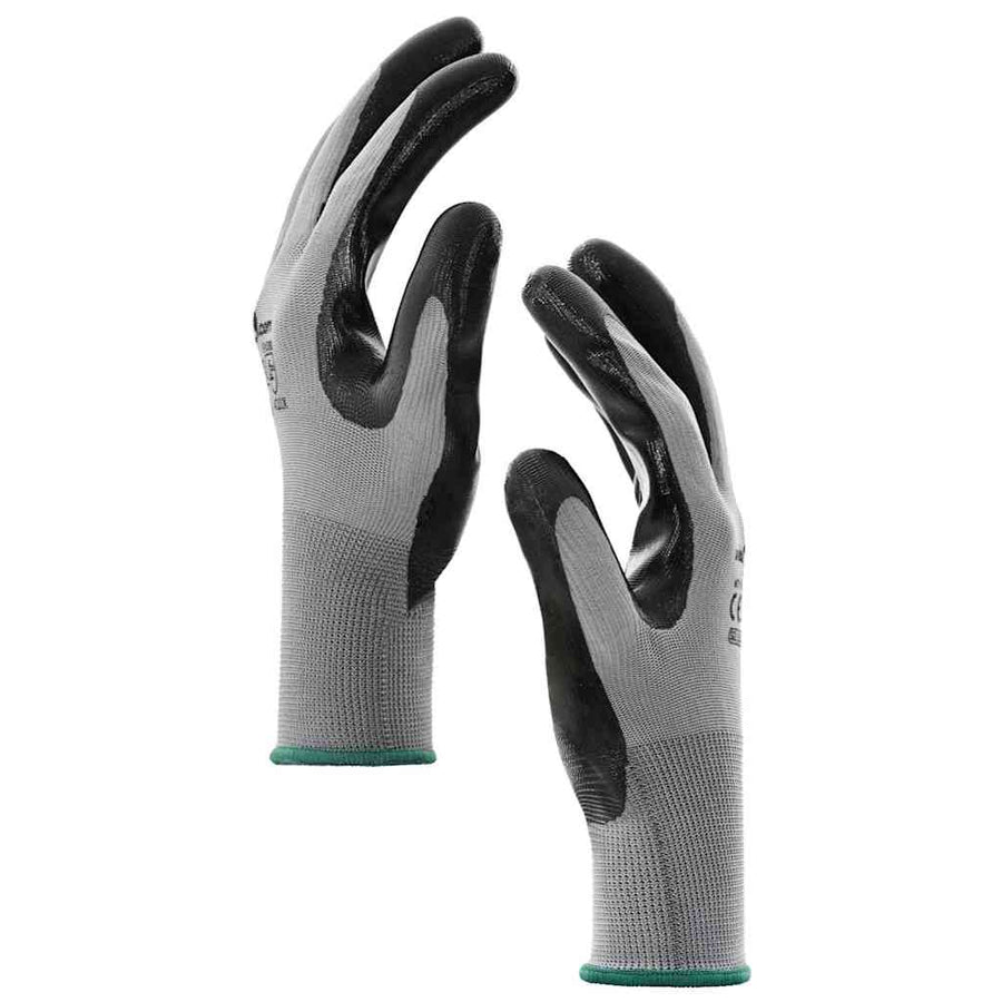 Werkhandschoenen 24 pcs Grijs en zwart 11 / XXL Polyester