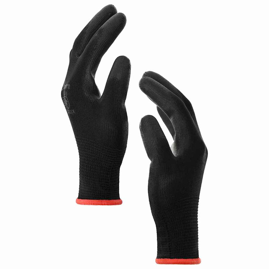 Werkhandschoenen 24 pcs Zwart 7 / S Polyester