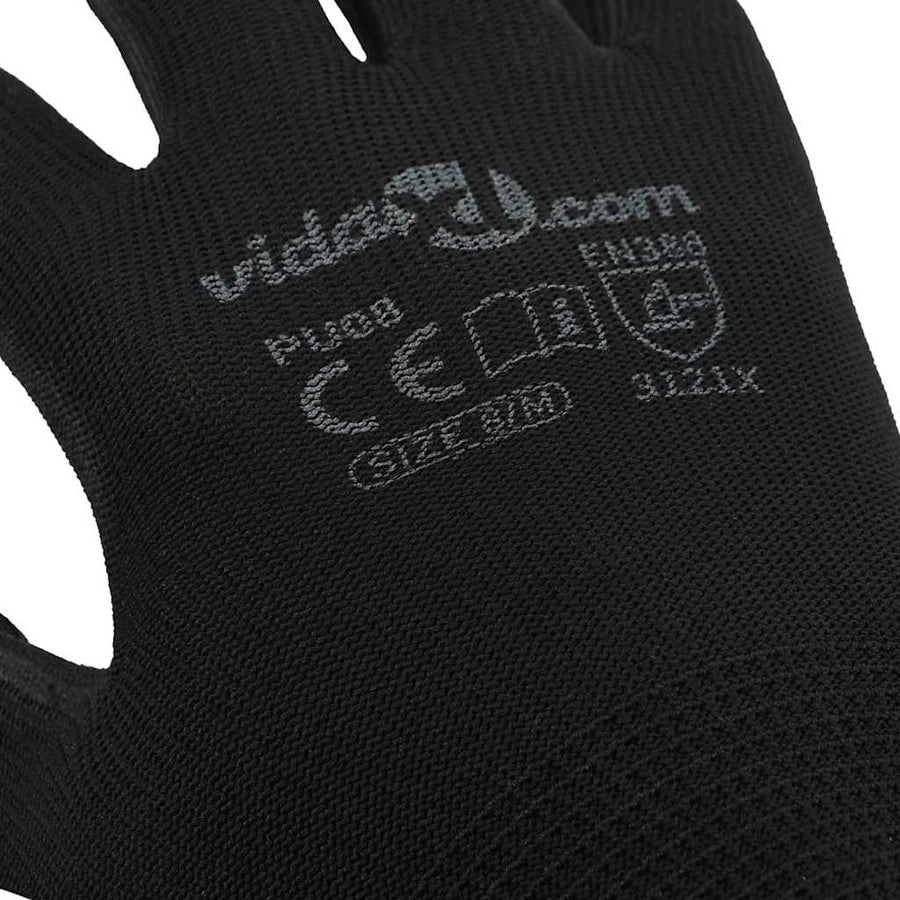 Werkhandschoenen 24 pcs Zwart 8 / m Polyester