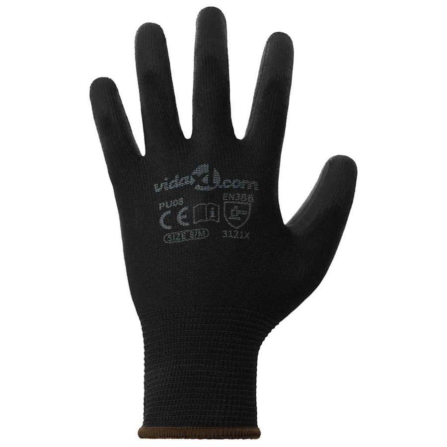 Werkhandschoenen 24 pcs Zwart 8 / m Polyester