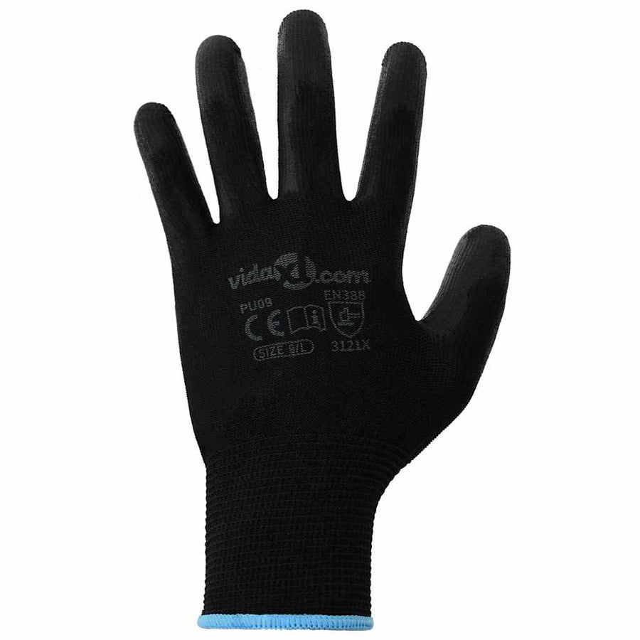 Werkhandschoenen 24 pcs Zwart 9 / l Polyester