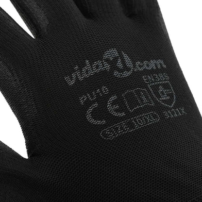 Werkhandschoenen 24 pcs Zwart 10 / xl Polyester