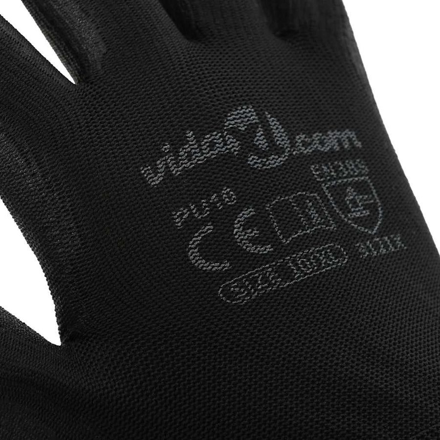 Werkhandschoenen 24 pcs Zwart 10 / xl Polyester